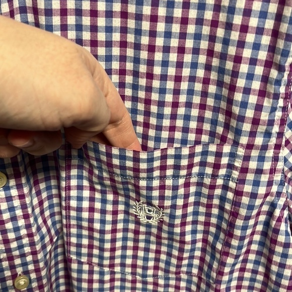 CHAPS men short sleeve button down shirt size xlarge. - Picture 2 of 7